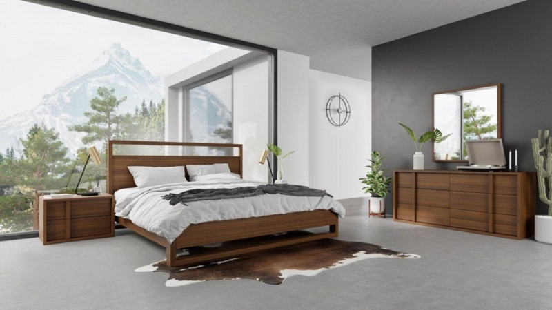 Berlin - Modern Walnut Bedroom Set