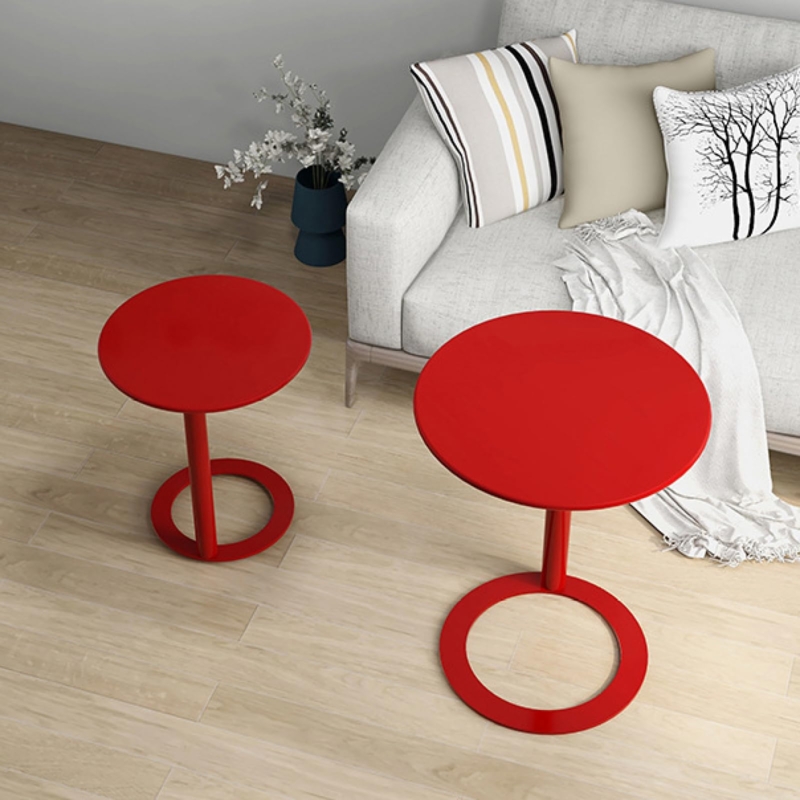 Cantilever C-Shaped End Table designed for Tuck-Under Couch Use