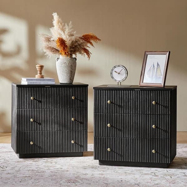 Charcoal - Nightstands - The Home Depot