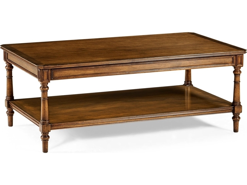 Coffee Table Round Beveled Glass Inlay Sunburst Veneer Shelf