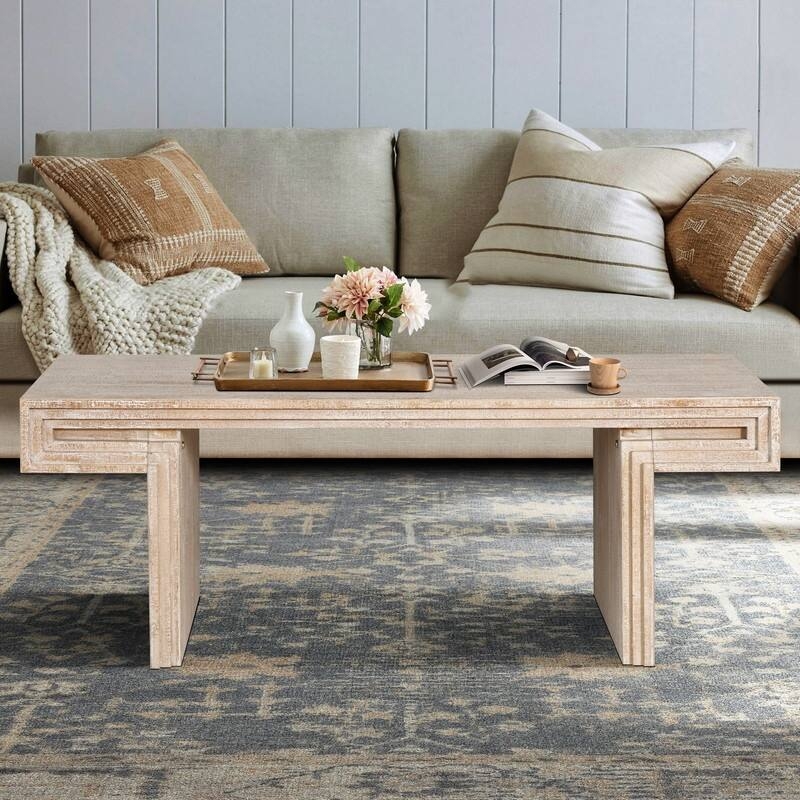 Coffee Table Storage Shelf Metal Corner Protectors X-Cross Braces