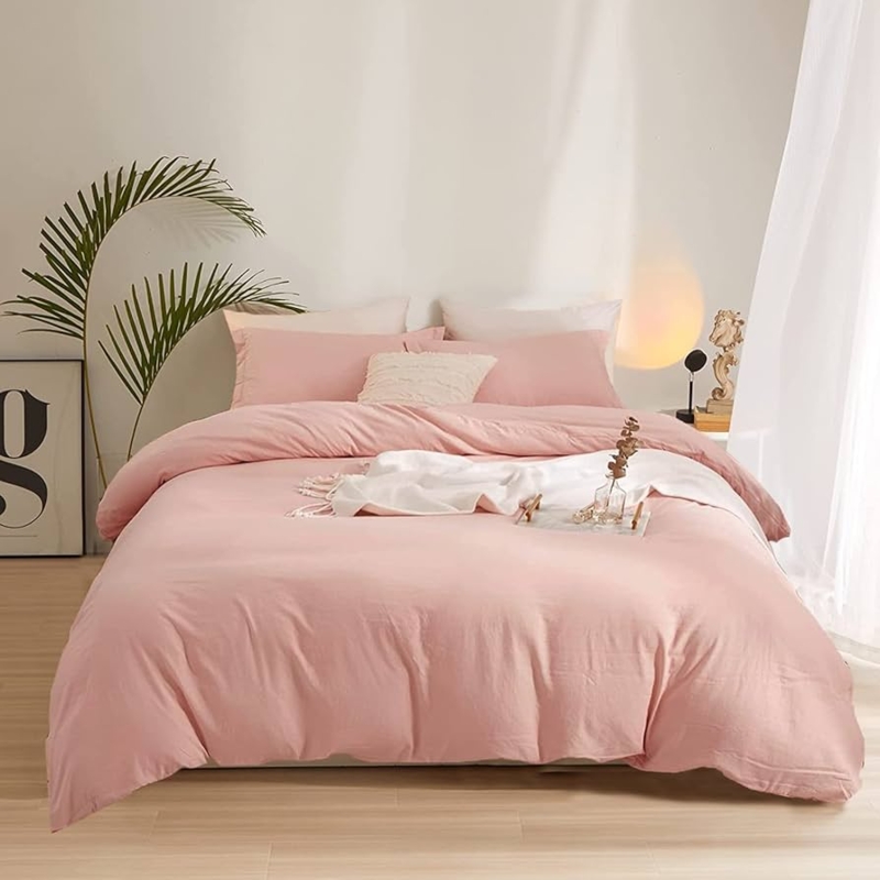 Comforter Set Dusty Pink Palette Chunky Knit Layering Cozy Bedding