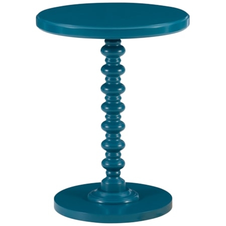 Compact Round Side Table with Three Legs and Lower Shelf