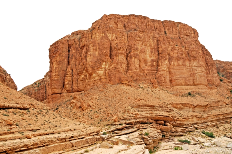 Conical Terracotta Butte Desert Scenery Inspiration