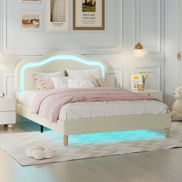 Contemporary Black Velvet Platform Bed with Vertical Channel Tufting
