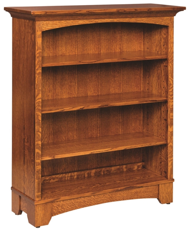 Craftsman Bookshelf with Mission-Style Slatted Sides & Adjustable Shelves