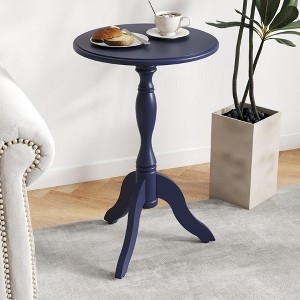 End Table featuring Turned Post Pedestal Base, Traditional Style