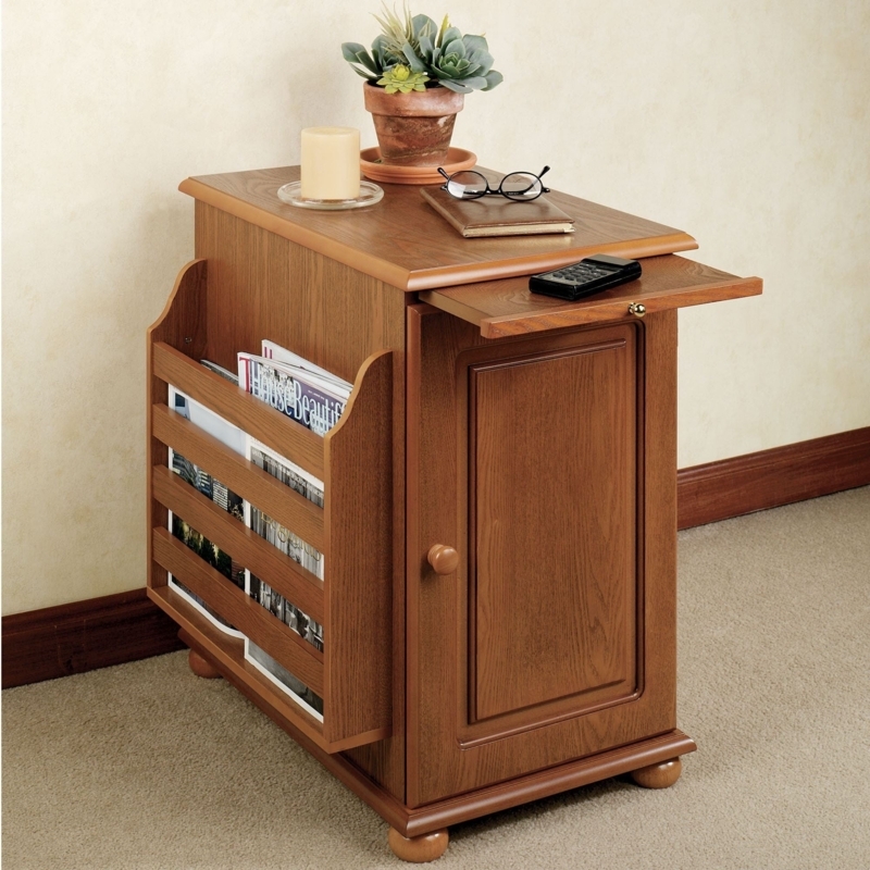 End Table Mission Style Wood Slatted Sides Craftsman