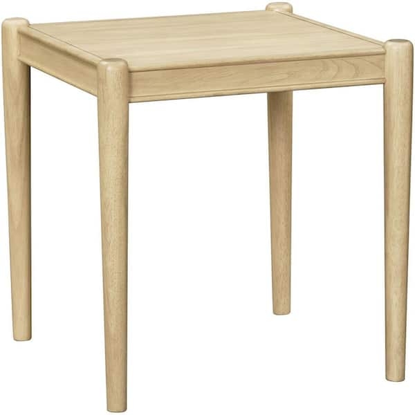End Table Round Chunky Three Legged Light Wood Soft Accent Piece