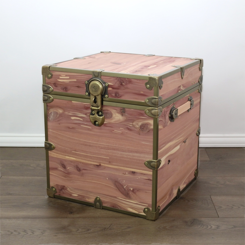 End Table Rustic Knotty Cedar Trunk on Elevated Bracket Legs