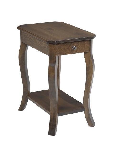 End Table with Single Drawer and Lower Shelf