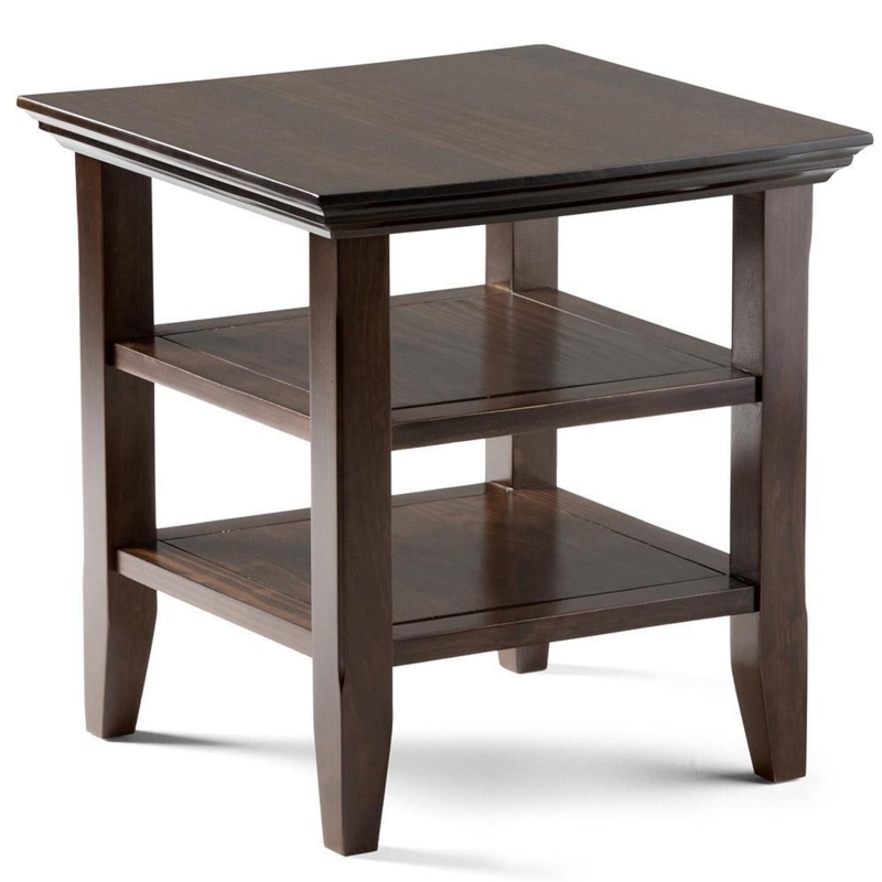 End Table with Single Drawer and Open Storage Shelf