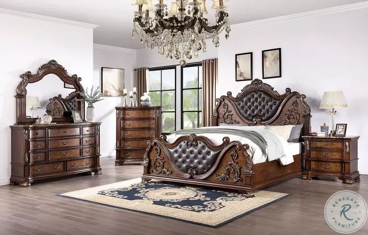 Esparanza Dresser (Brown Cherry) by Furniture of America