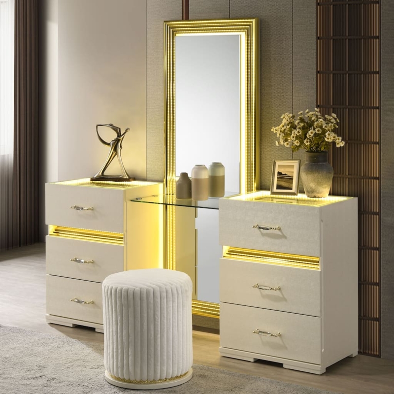 Gold Makeup Vanities - Overstock