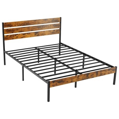 Headboard Slim Metal Spindles Geometric Open Frame Matte Black