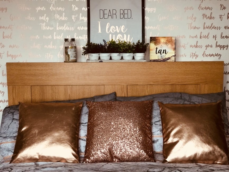 Headboard Traditional Tall Raised Panels Dark Brown Wood Molded Trim