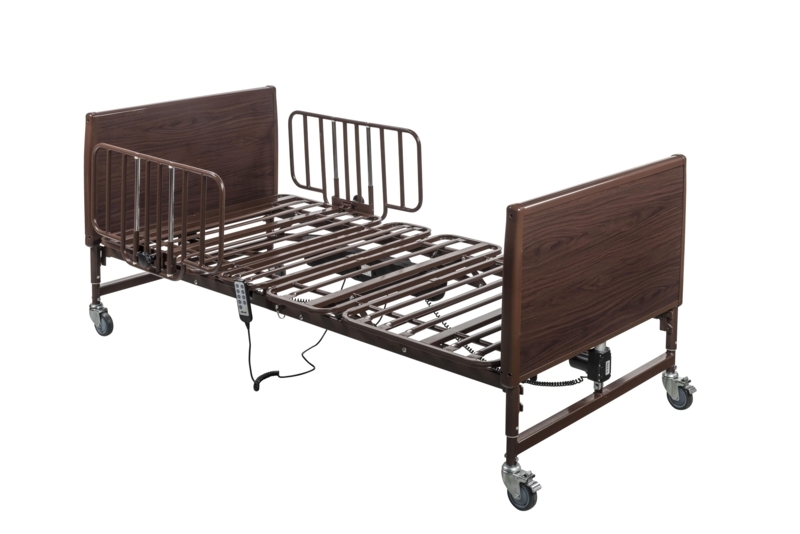 Homecare Bed: Full Electric Bariatric Model with Split Side Rails