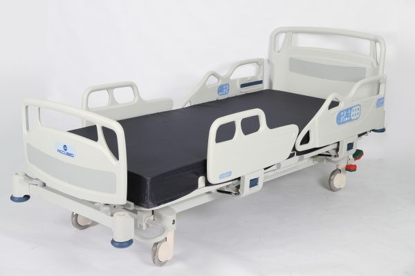 Hospital Bed Acute Care Design, Adjustable Medical Bed with Rails