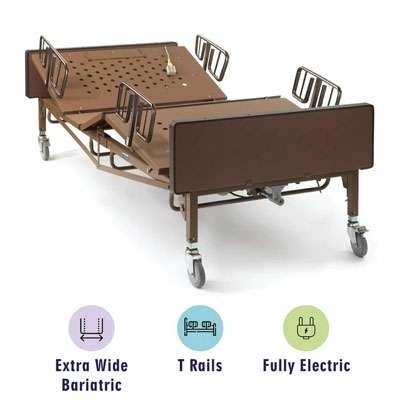 Hospital Bed: Transitional Bariatric Electric in Bright Natural Light