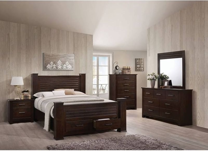 Mahogany Double Dresser Seven Drawers Traditional Bedroom Storage