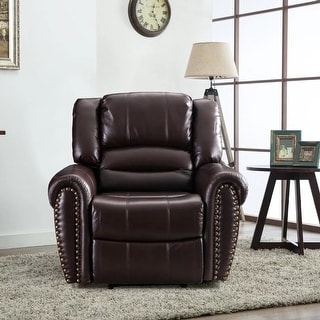 Manual Recliner Brushed Microfiber Pillow Top Arms