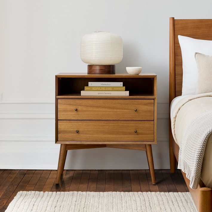 Mid-Century (28") Grand Nightstand, Acorn, West Elm