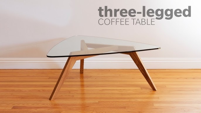 Mid-Century Modern Coffee Table with Organic Pick-Shaped Top