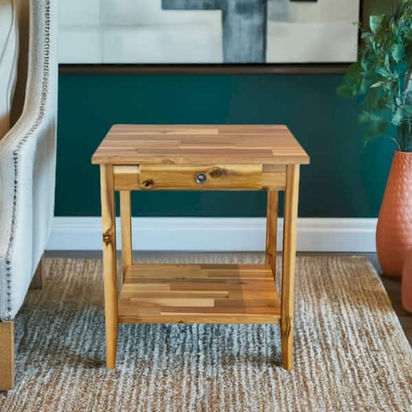 Mid-Century Round End Table Tray Top Tripod Pedestal Base
