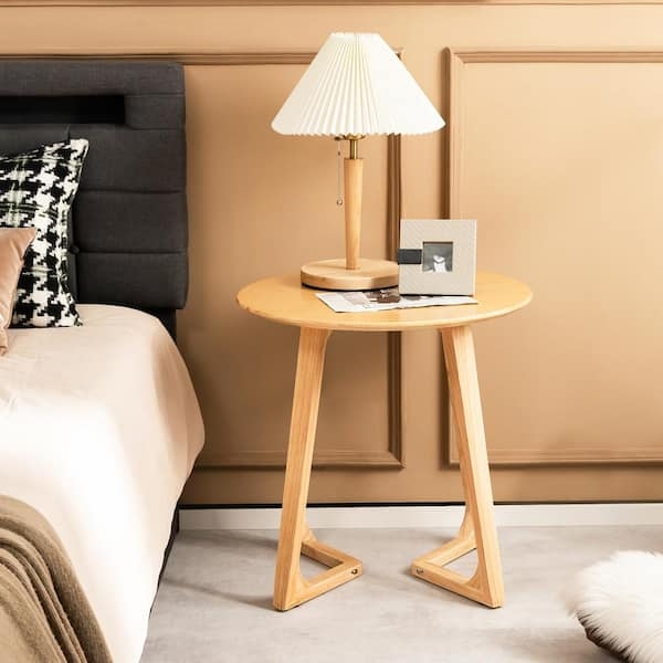 Minimalist Side Table featuring Cross Brace Support and Tripod Legs
