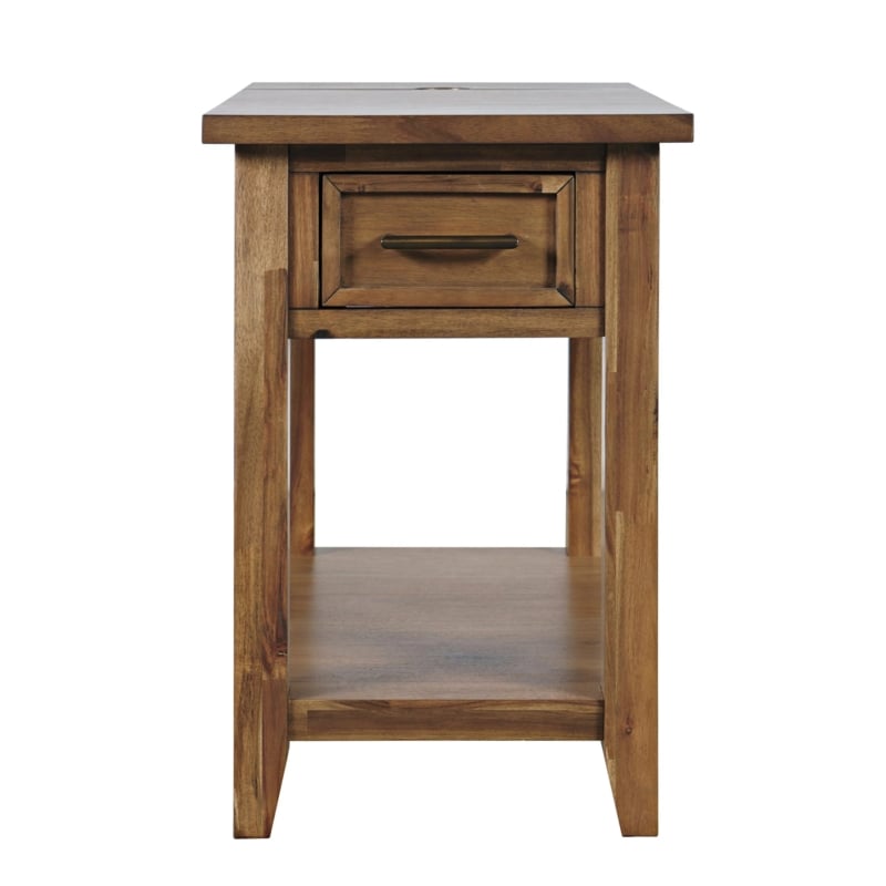 Minimalist Square End Table featuring Clean Lines and Open Storage