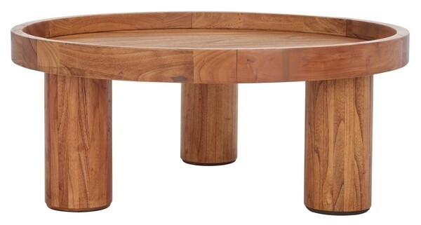 Modern Glam Round Coffee Table with Gold Cross Base and Marble Top