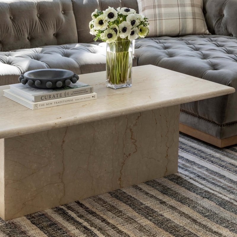 Modern Round Coffee Table Marble Top Metal Cross Base Frame