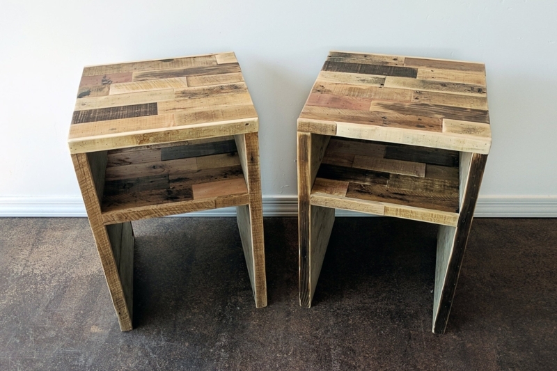 Modern Waterfall Nightstand in Espresso with Minimalist Design