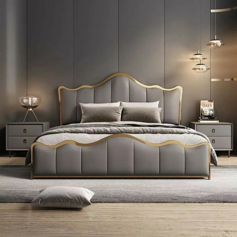 Newest High Quality Leather Luxury Modern Bed  Englanderline