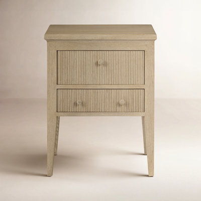 Nightstand, Cup Pull Hardware Weathered Gray Farmhouse Rustic Bedside