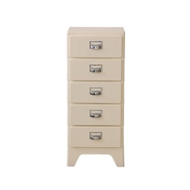 Nightstand, Fluted Drawer Fronts Dark Wood Mid Century Bedside