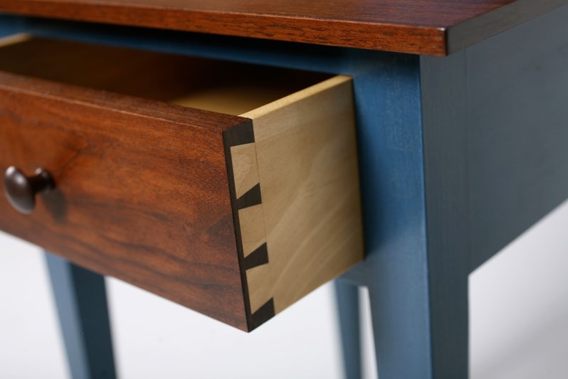 Nightstand, Hand-Cut Dovetail Joints, Artisan Wood Bedroom Furniture