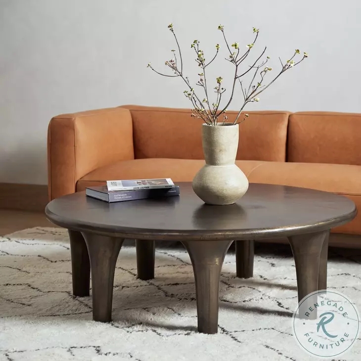 Occasional Table Set X-Frame Base with Stone-Like Tops