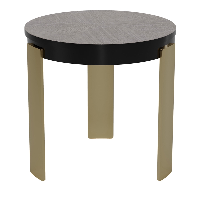 Organic Modern Sculptural Side Table with Unique Stacked Disc Design