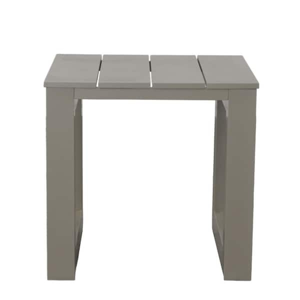 Outdoor Side Table Drum Shape Geometric Openwork, Modern Style