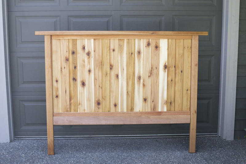 Plank Headboard Raw Wood Aesthetic Matte Finish Rustic Farmhouse