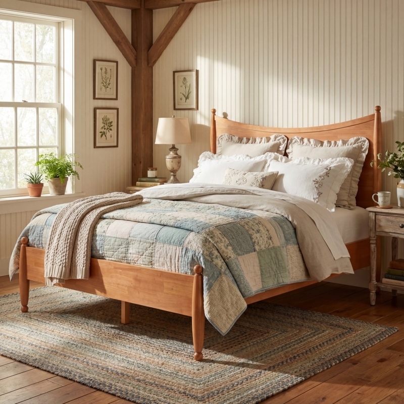 Platform Bed Arched Slat Headboard Espresso Finish