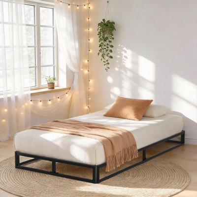 Platform Bed Slat Support System, Low Profile Wood Bed Frame