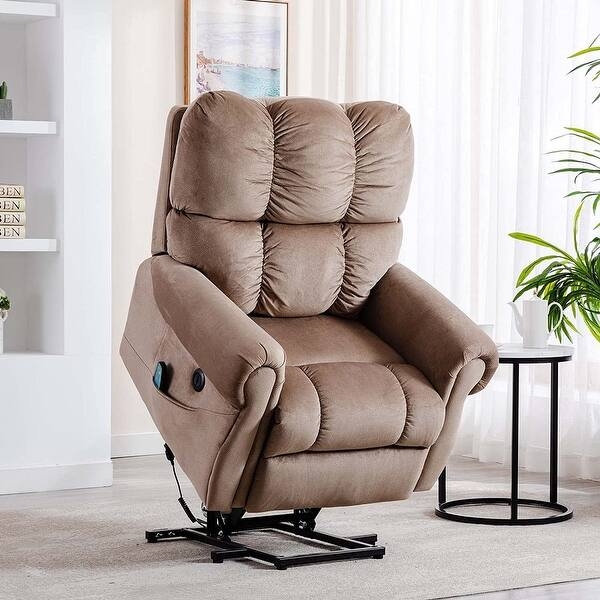 Power Lift Recliner Leather-like with Remote Traditional