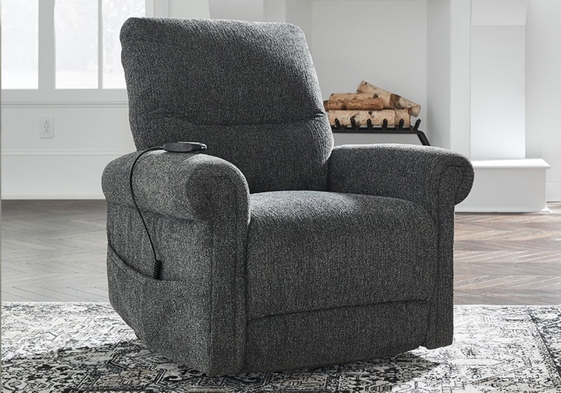 Power Lift Recliner Tufted Back with Remote Control and Footrest