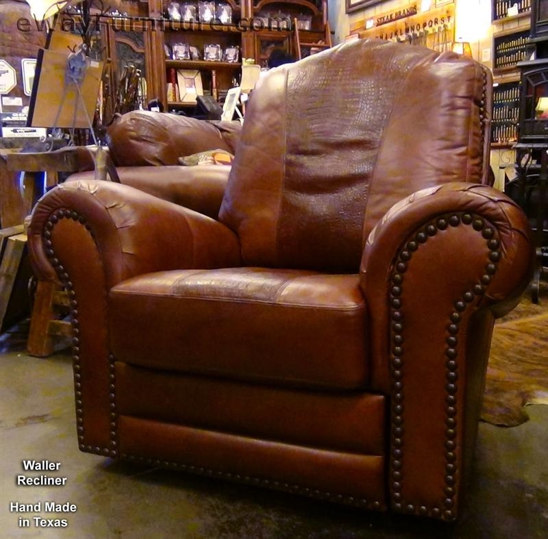 Recliner: Classic Wingback Chair with Nailheads and Rolled Arms