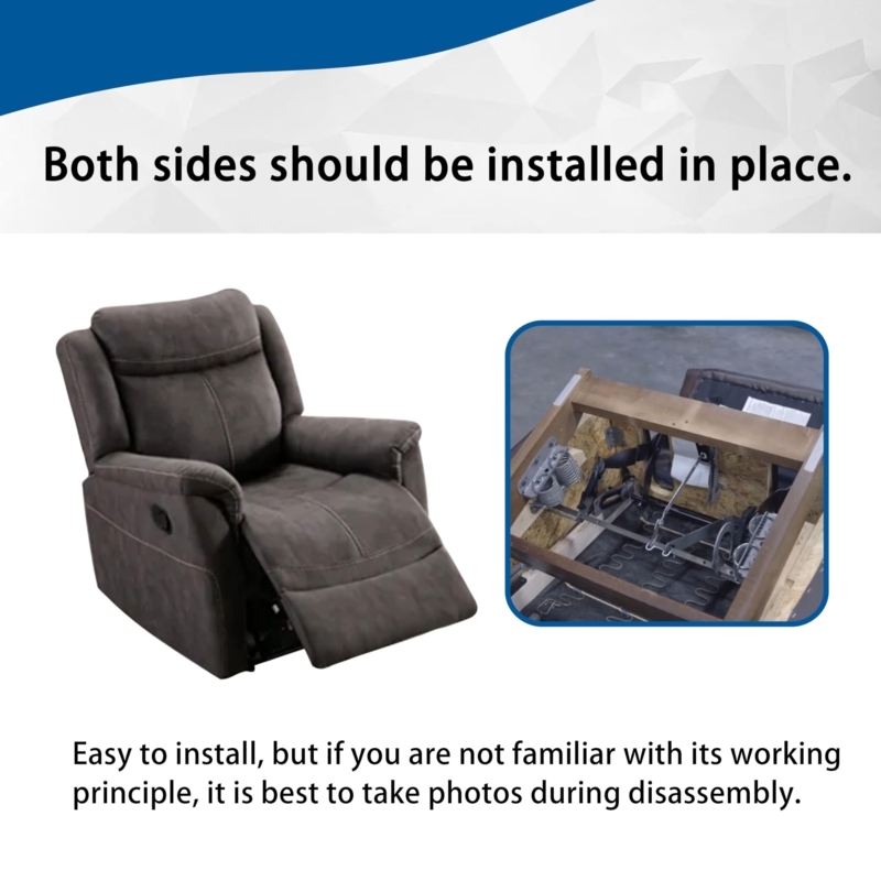 Recliner Footrest Repair Parts White Plastic Three Position Locking