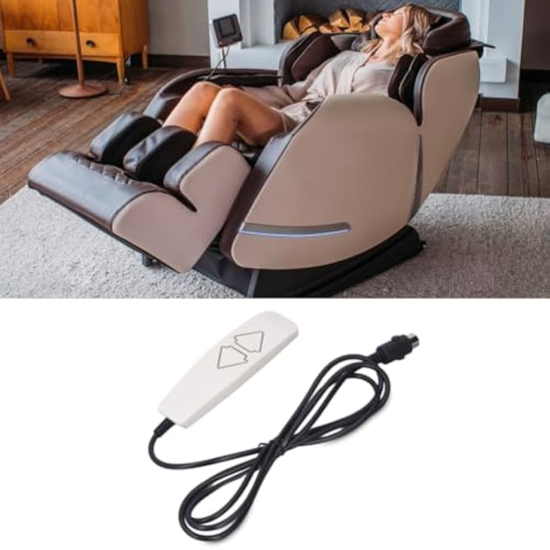 Recliner Remote Control with 5-Pin Connector and Coiled Cord
