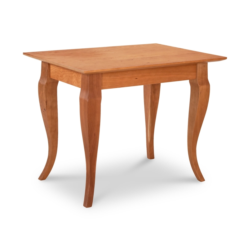 Rectangular Wood End Table with Clean Tapered Legs
