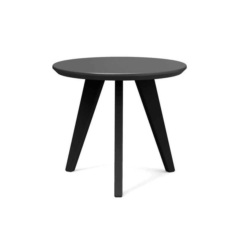 Round End Table Matte Finish Support Ring Synthetic Composite Outdoor